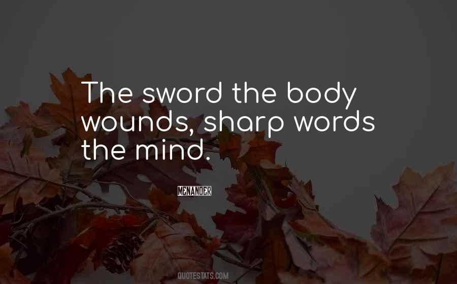Quotes About Sharp Words #1813679