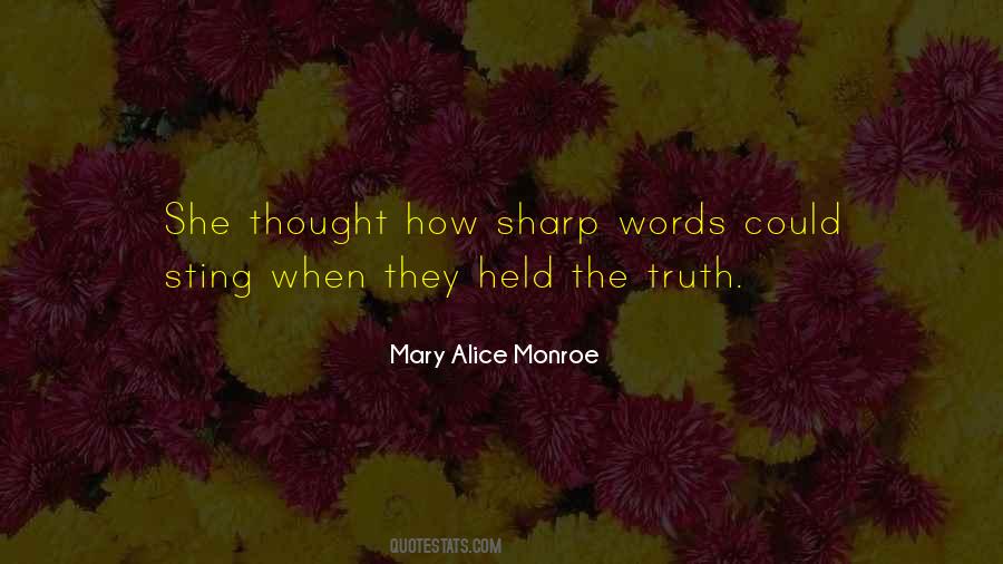 Quotes About Sharp Words #561400
