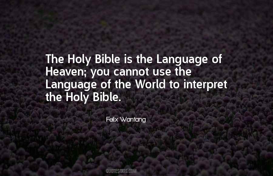 Quotes About Holy Bible #517054