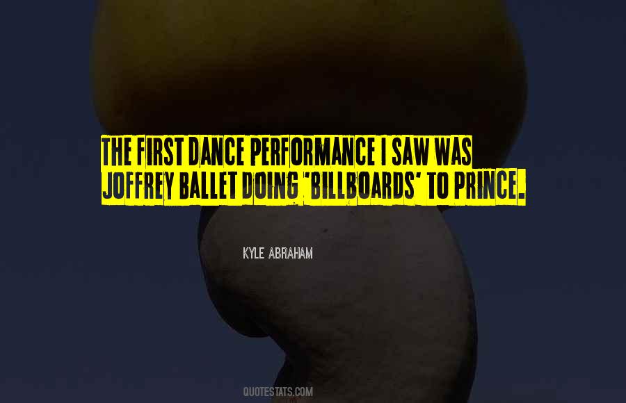 Quotes About Dance Performance #1535749