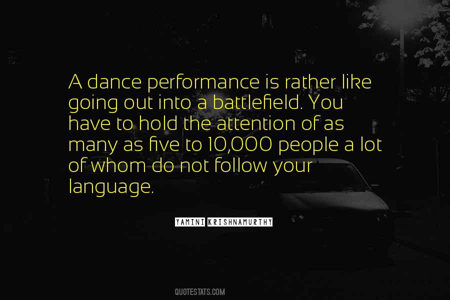 Quotes About Dance Performance #161407