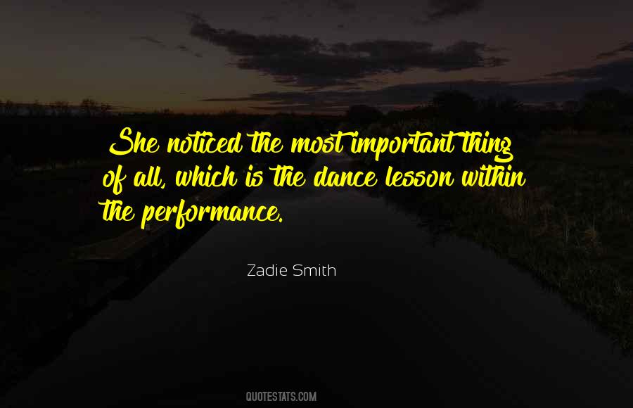 Quotes About Dance Performance #230849