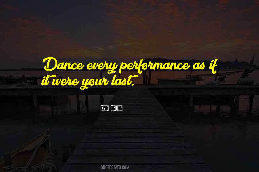 Quotes About Dance Performance #756947