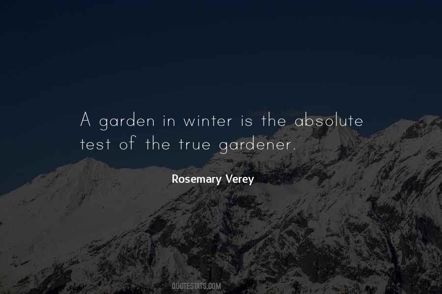 Quotes About Winter Garden #672556