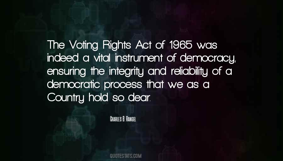Quotes About Voting Rights Act Of 1965 #1717252