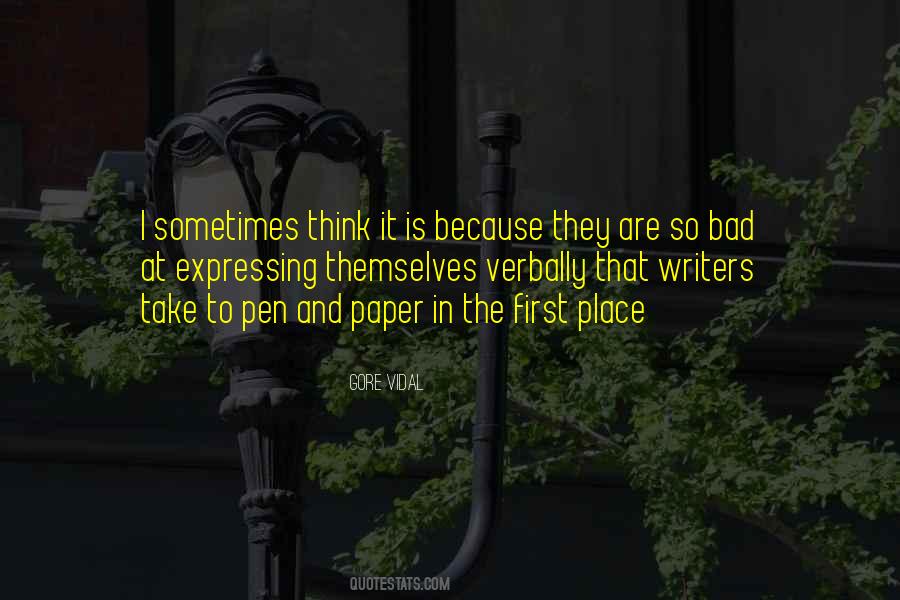 Quotes About Pen And Paper #1610590
