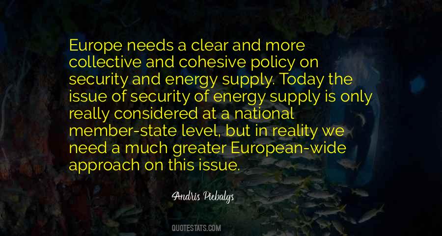 Quotes About Energy Policy #1447312