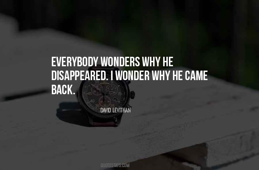 He Disappeared Quotes #972064