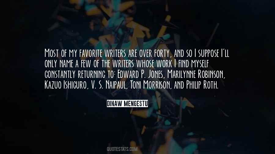 Favorite Writers Quotes #4305