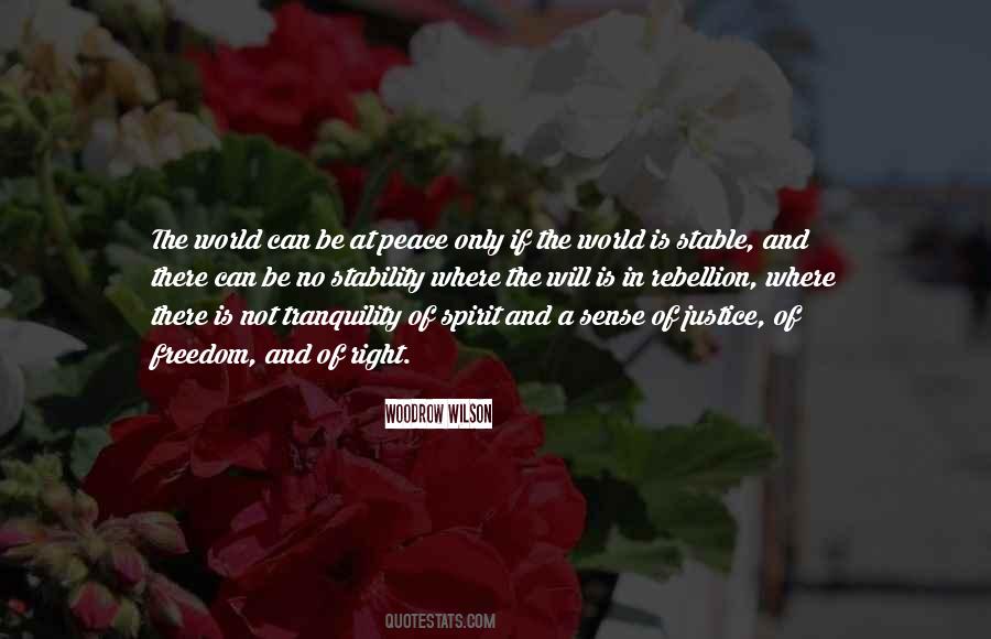Stability Of The World Quotes #1036832