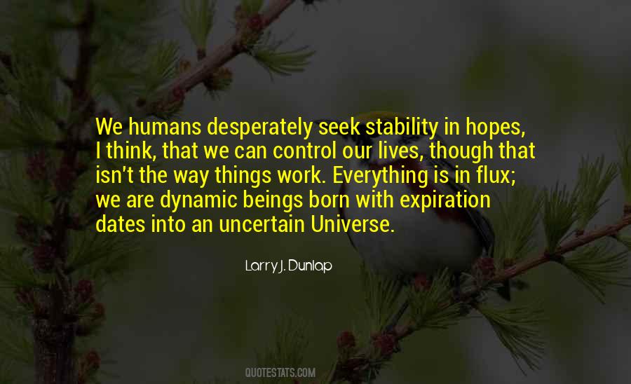 Stability Of The World Quotes #1646269