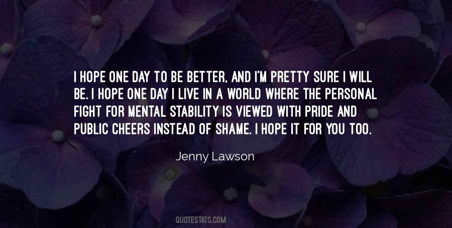 Stability Of The World Quotes #583460