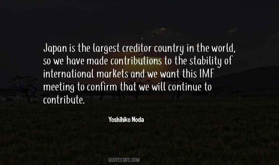 Stability Of The World Quotes #728358