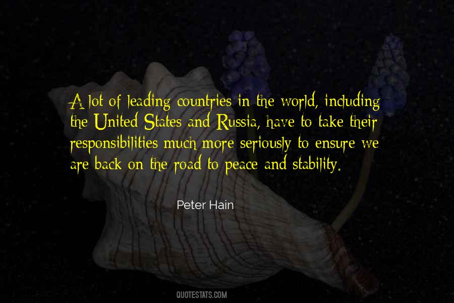 Stability Of The World Quotes #86687