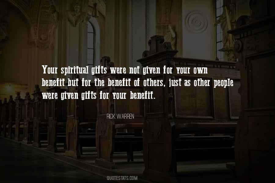 Quotes About Spiritual Gifts #275212