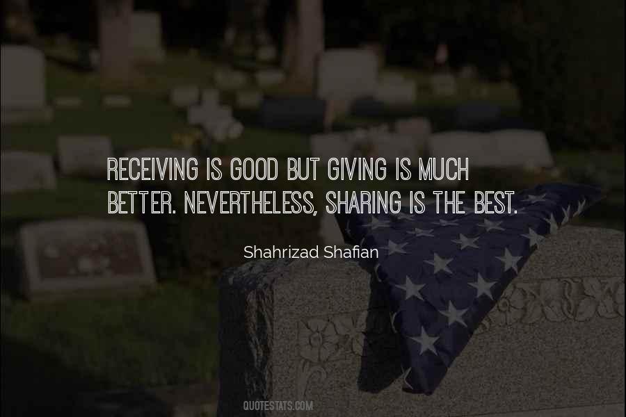 Quotes About Sharing Giving #1081878