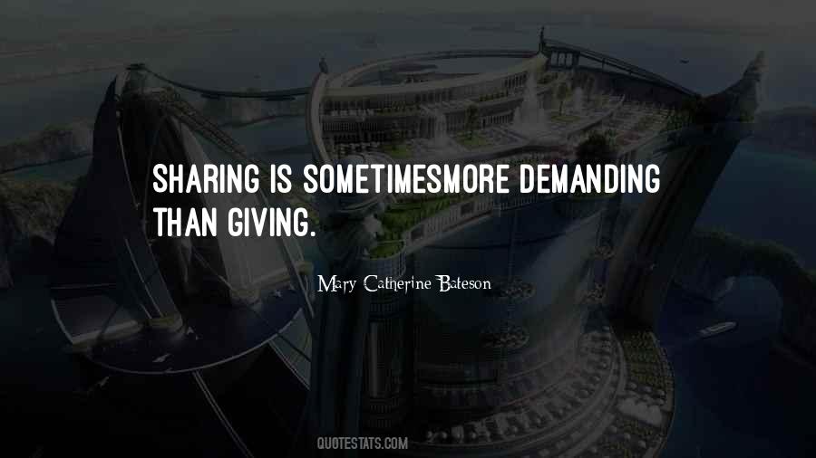 Quotes About Sharing Giving #1614512