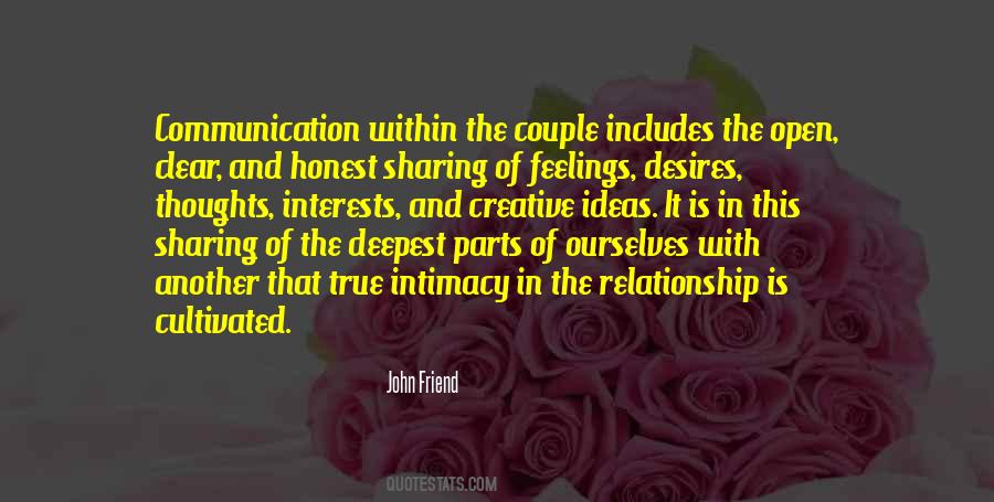 Quotes About Sharing Feelings #1281327