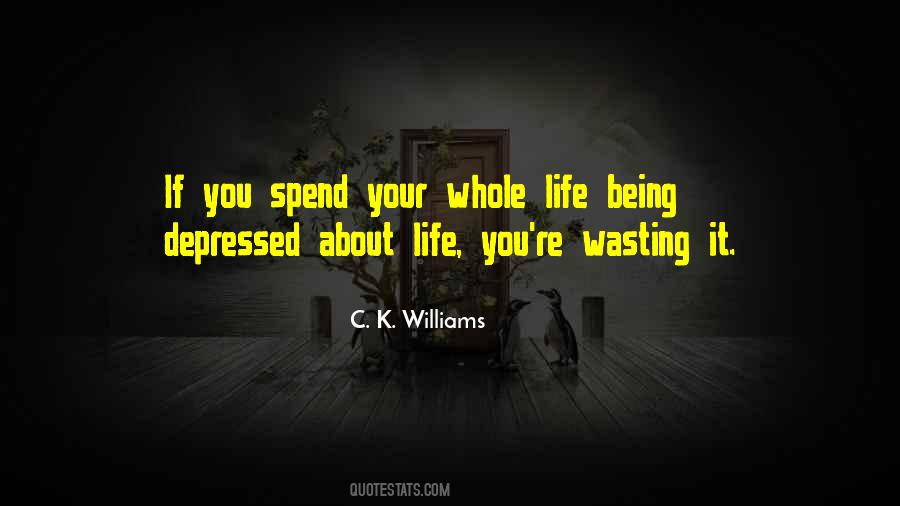 Quotes About Wasting Your Life #1665022