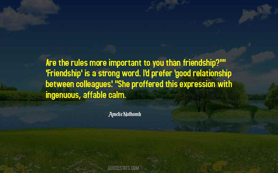 Quotes About Rules Of Friendship #1121682