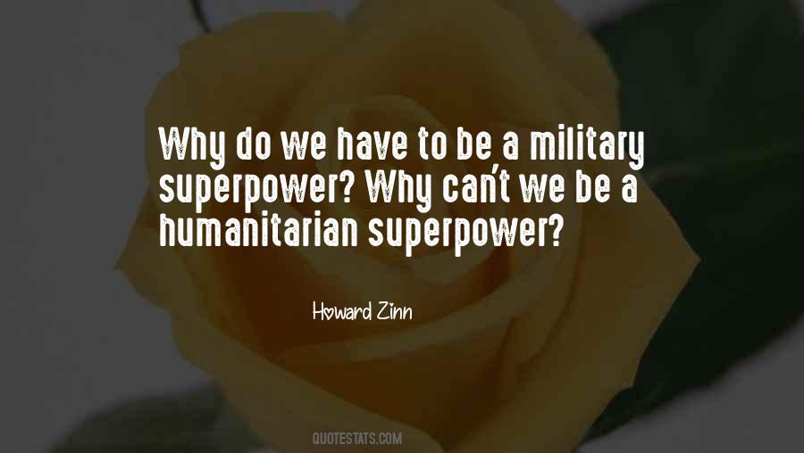 Military Humanitarian Quotes #1752042