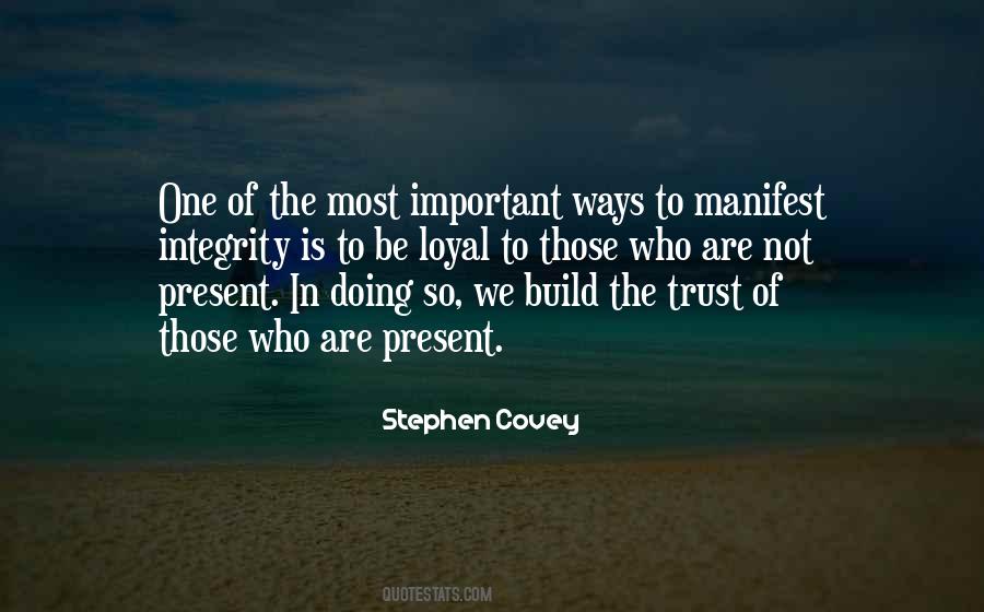 Quotes About Trust And Integrity #1026504