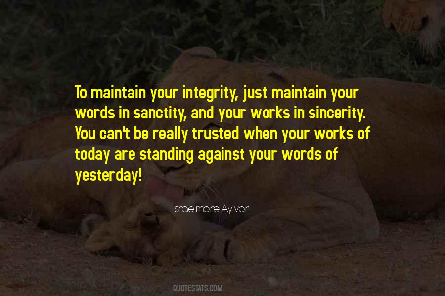 Quotes About Trust And Integrity #1235271