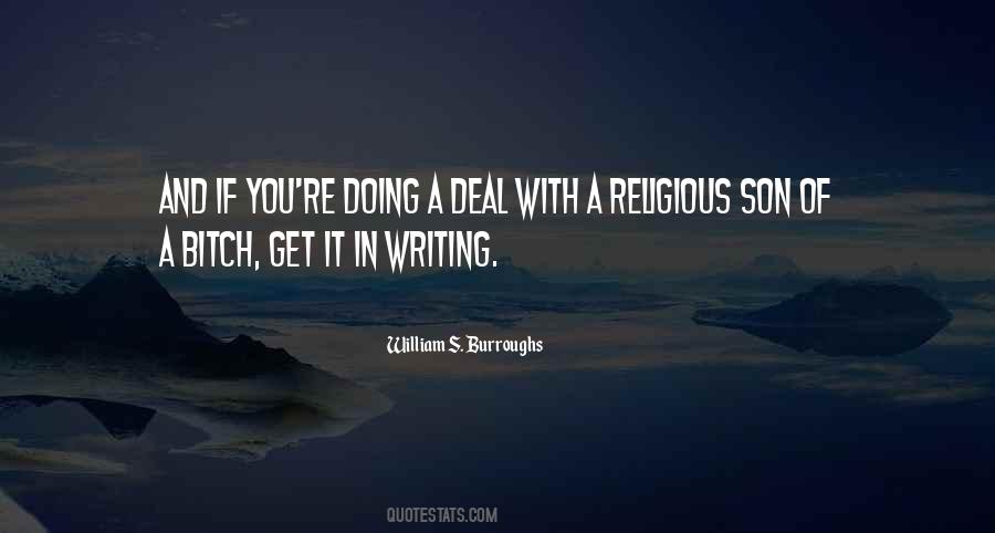 Religious Writing Quotes #1455774
