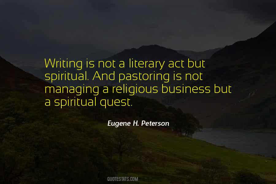 Religious Writing Quotes #1692381