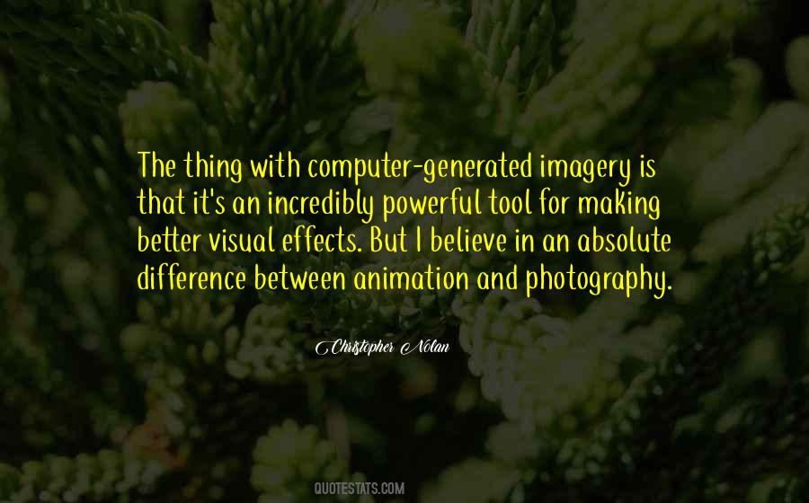 Quotes About Visual Imagery #1636618