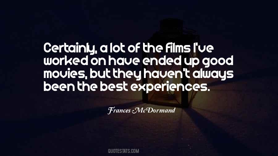 Quotes About Good Films #218643