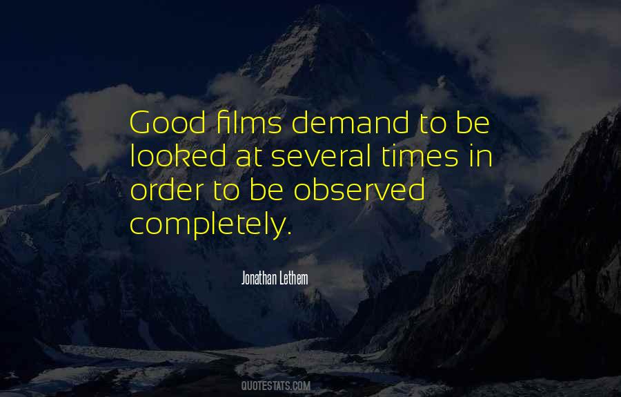 Quotes About Good Films #32892