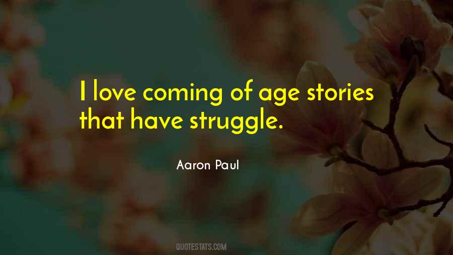 Love Stories Coming Of Age Quotes #44749