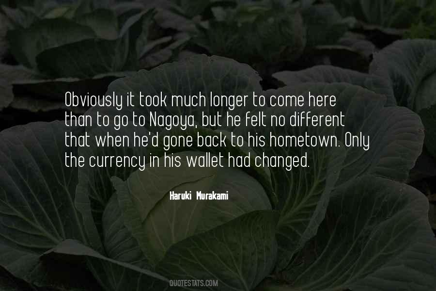Quotes About The Hometown #1174913