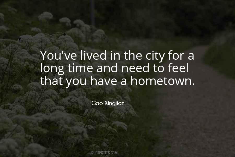 Quotes About The Hometown #191423