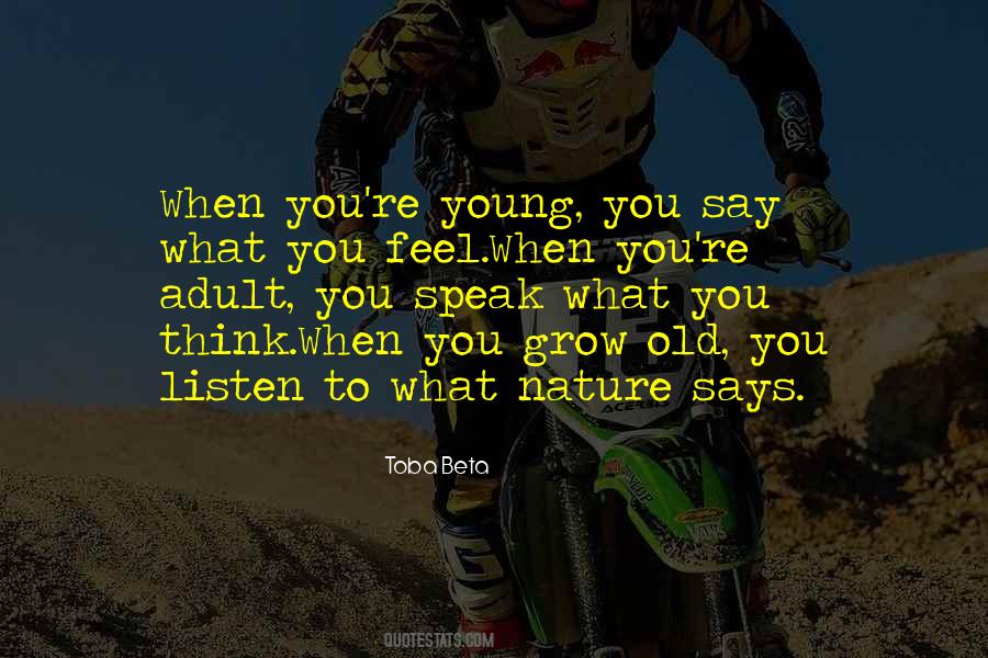 Quotes About When You're Young #1779847