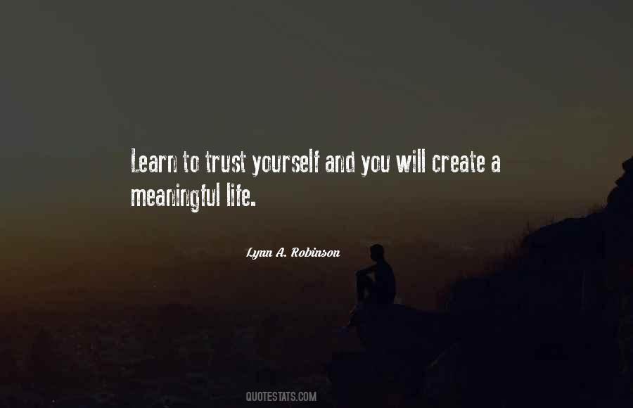 Quotes About Self Trust #239552