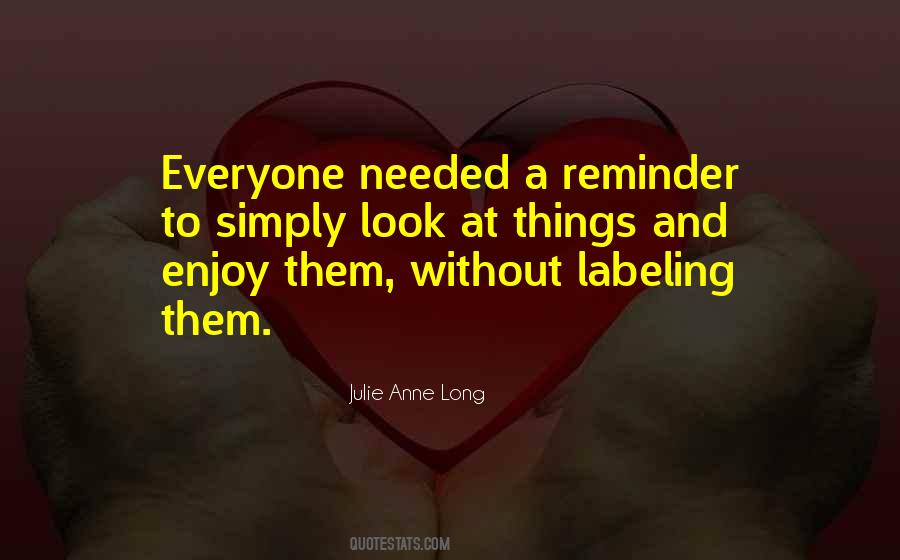 Quotes About Labeling #1504226