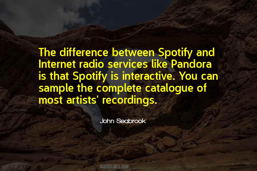 Quotes About Pandora Radio #453695