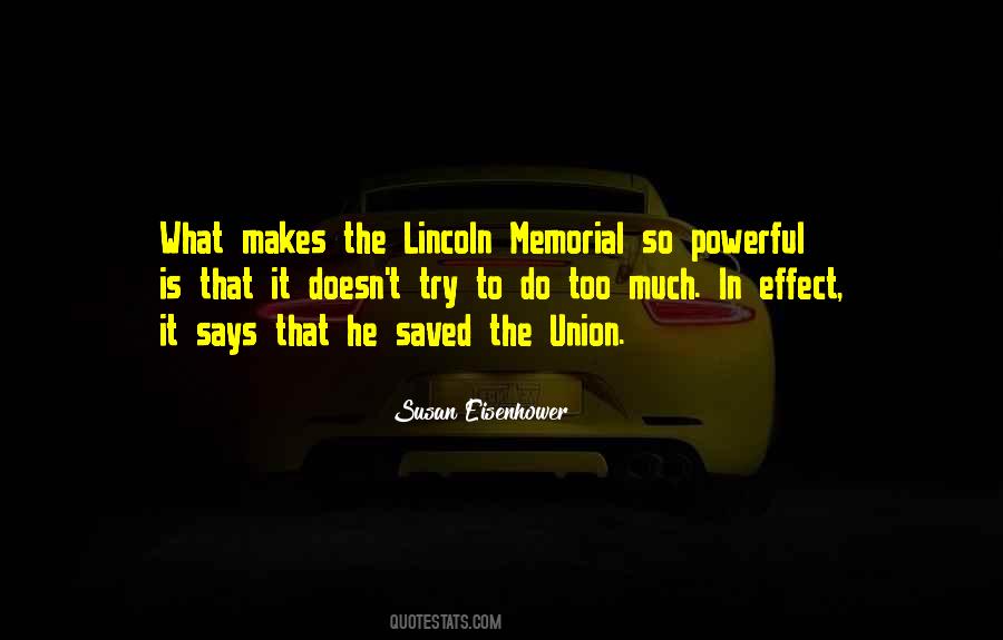 Quotes About Lincoln Memorial #1395485