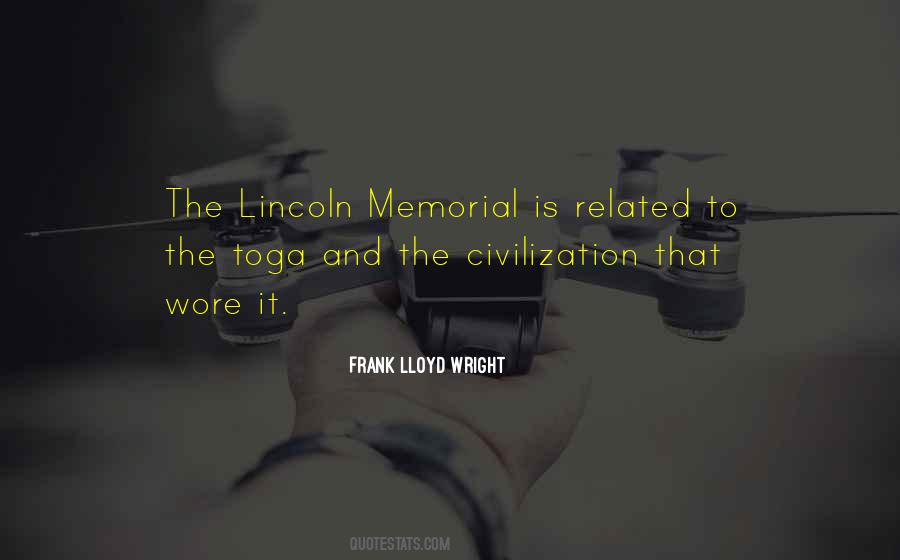 Quotes About Lincoln Memorial #472821
