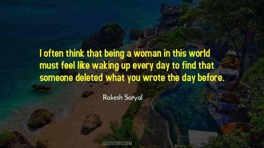 Being A Woman In This World Quotes #1128556