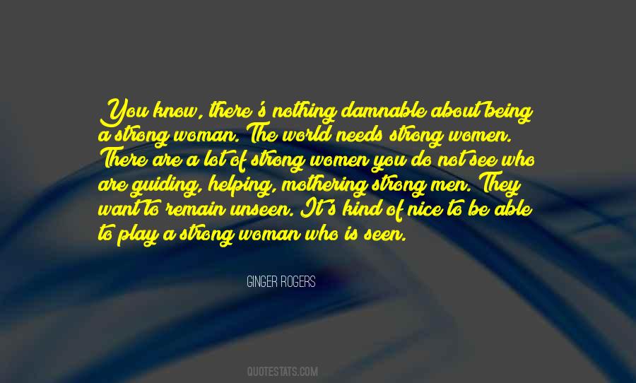 Being A Woman In This World Quotes #476256
