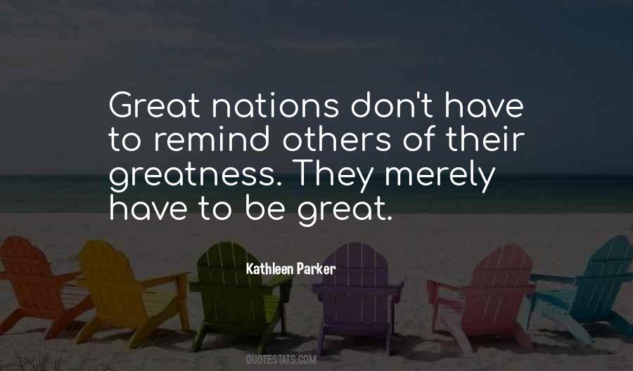 Quotes About Great Nations #704169