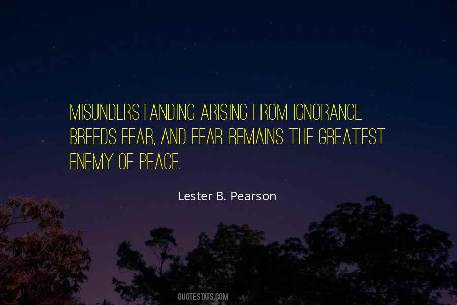 Quotes About Ignorance And Fear #480367