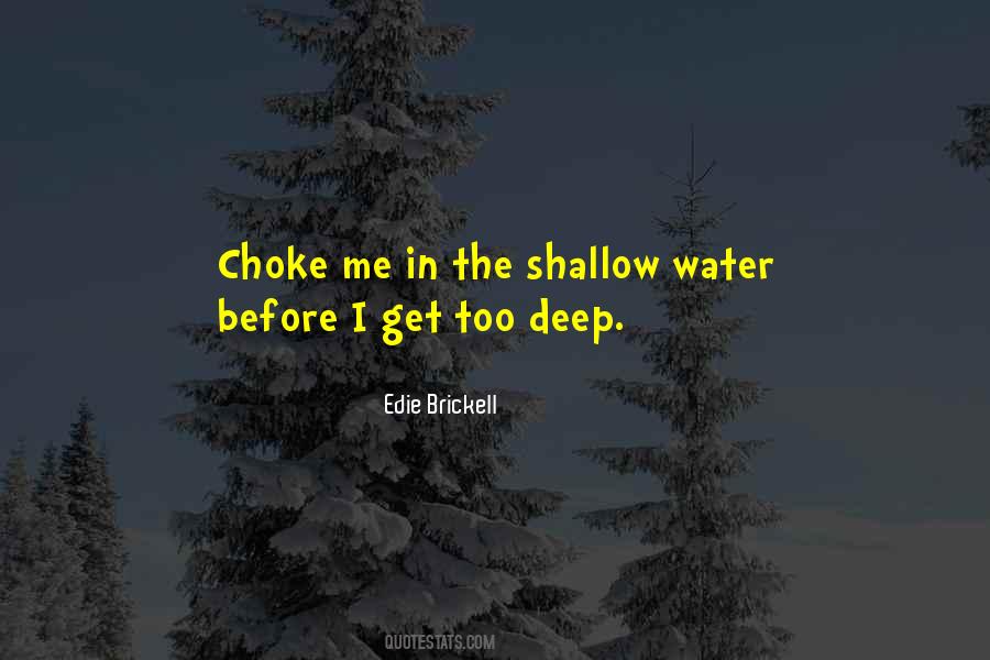 Quotes About Shallow Water #1108028