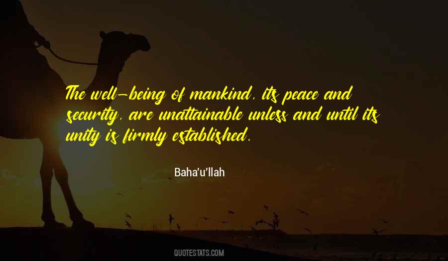 Unity Of Mankind Quotes #1178809
