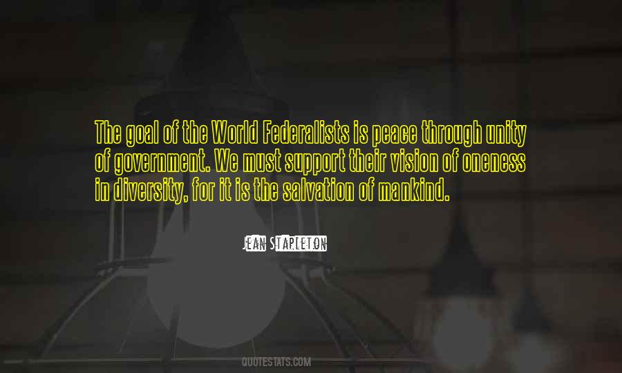 Unity Of Mankind Quotes #1792651