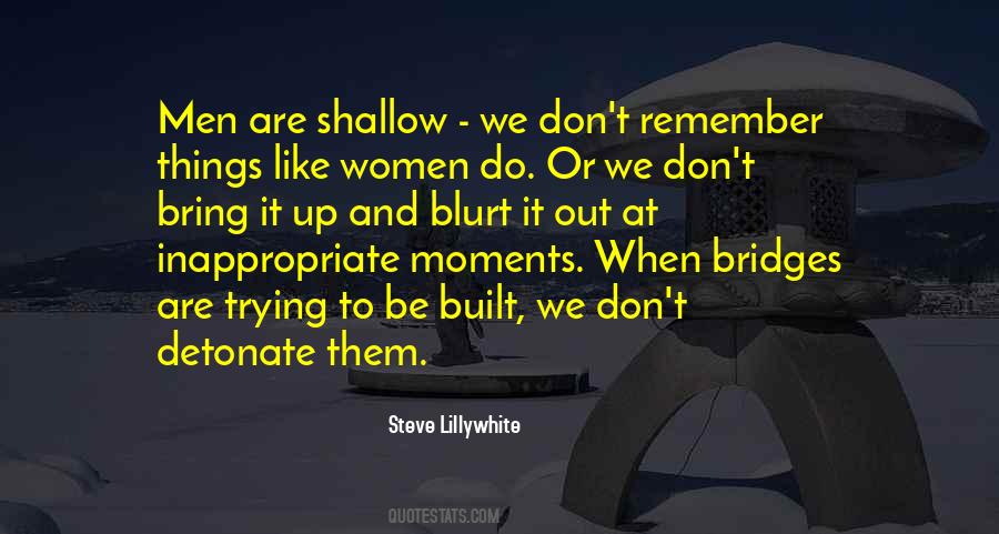 Quotes About Shallow Men #1391721