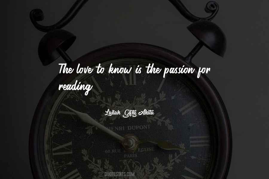 Passion For Reading Quotes #1178154